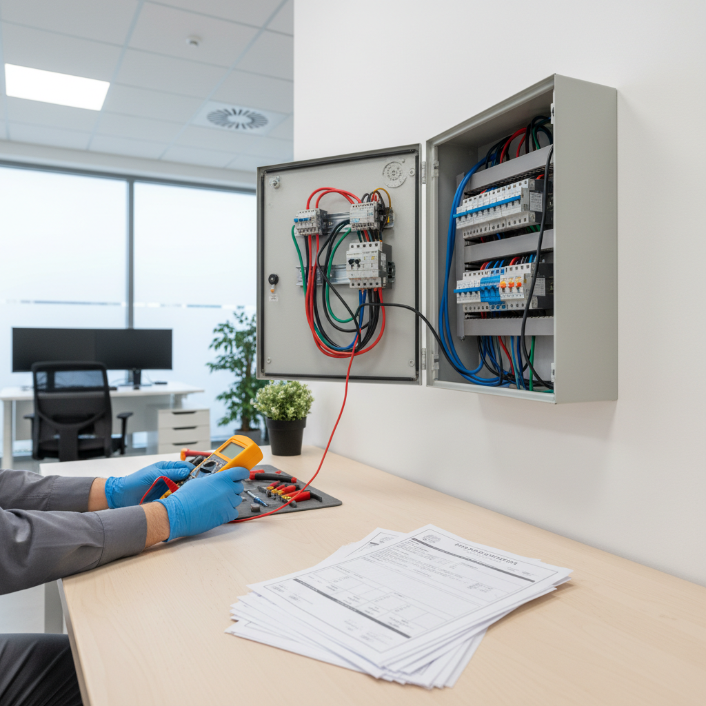 Inspección técnica de cuadro eléctrico e informe de certificado eléctrico para local comercial en Getafe