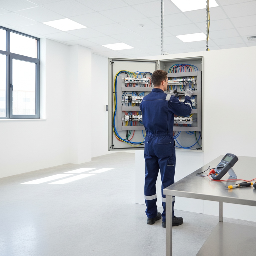 Inspección técnica de cuadro eléctrico renovado y documentación de certificado eléctrico en Alcobendas